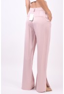 Pantaloni Dama Only Onlrina Hw Wide Slit Satten Sepia Rose
